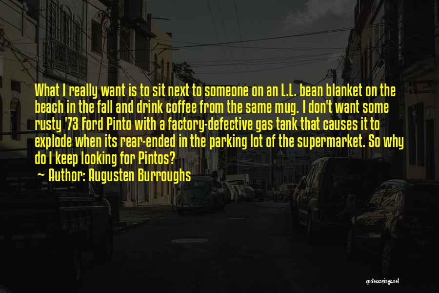 Augusten Burroughs Quotes: What I Really Want Is To Sit Next To Someone On An L.l. Bean Blanket On The Beach In The