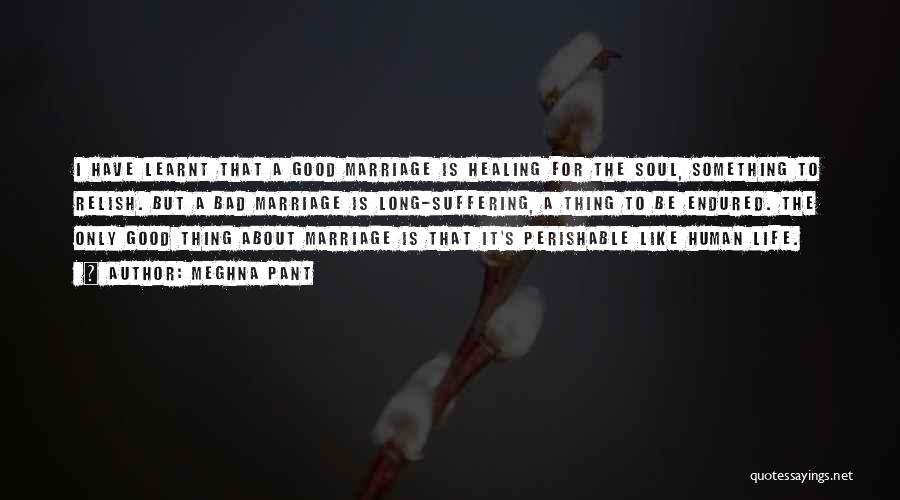 Meghna Pant Quotes: I Have Learnt That A Good Marriage Is Healing For The Soul, Something To Relish. But A Bad Marriage Is