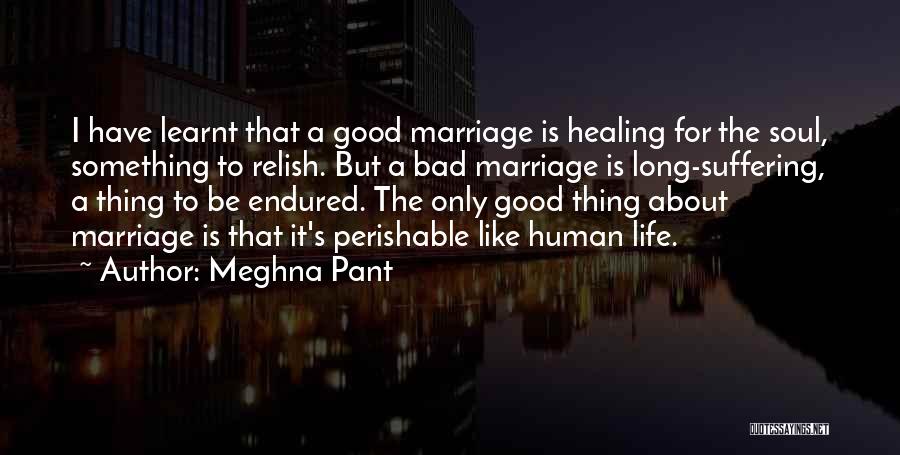 Meghna Pant Quotes: I Have Learnt That A Good Marriage Is Healing For The Soul, Something To Relish. But A Bad Marriage Is