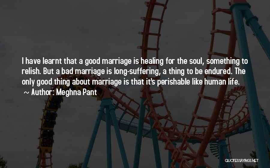 Meghna Pant Quotes: I Have Learnt That A Good Marriage Is Healing For The Soul, Something To Relish. But A Bad Marriage Is