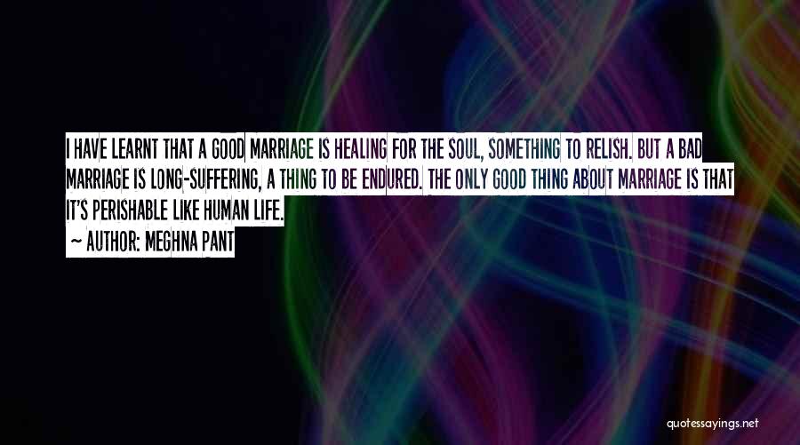 Meghna Pant Quotes: I Have Learnt That A Good Marriage Is Healing For The Soul, Something To Relish. But A Bad Marriage Is