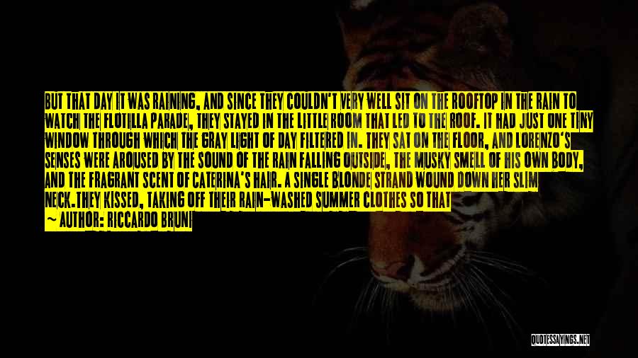 Riccardo Bruni Quotes: But That Day It Was Raining, And Since They Couldn't Very Well Sit On The Rooftop In The Rain To