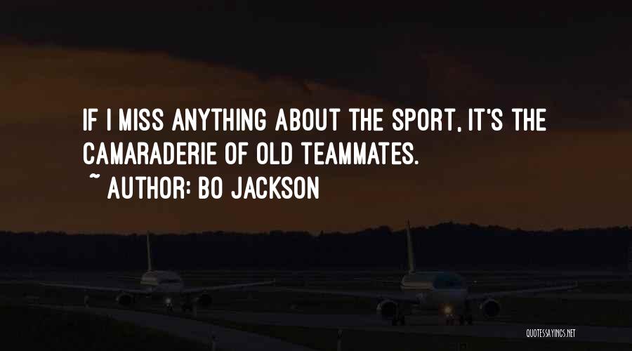 Bo Jackson Quotes: If I Miss Anything About The Sport, It's The Camaraderie Of Old Teammates.