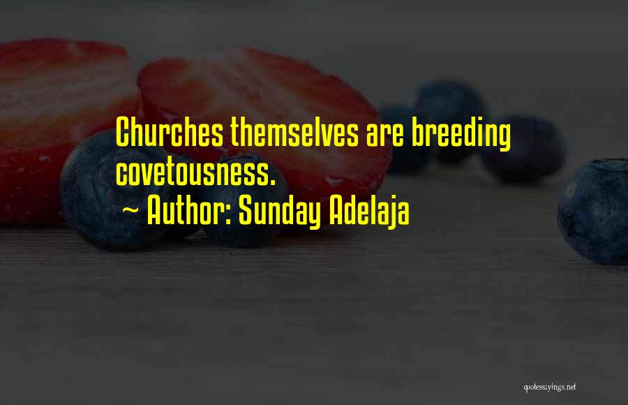 Sunday Adelaja Quotes: Churches Themselves Are Breeding Covetousness.