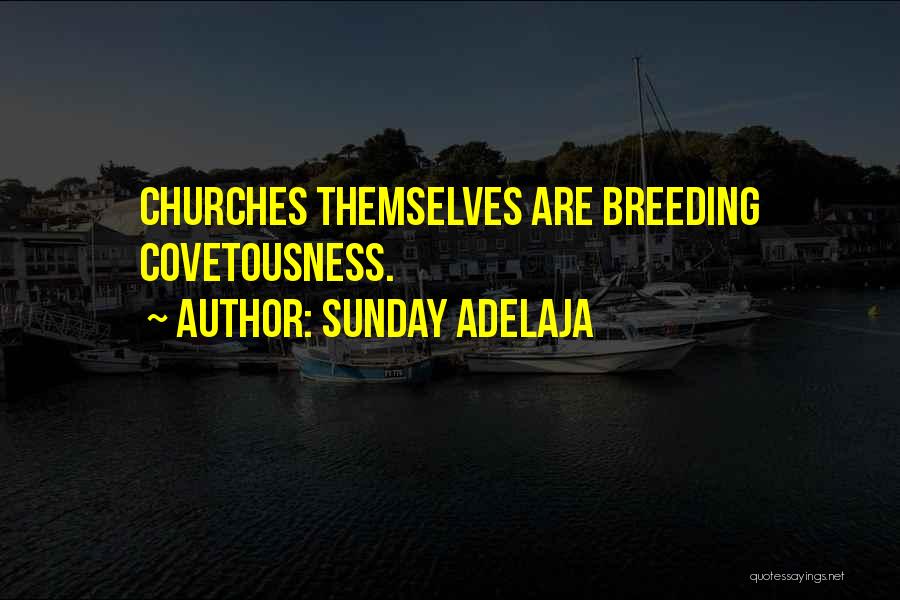 Sunday Adelaja Quotes: Churches Themselves Are Breeding Covetousness.