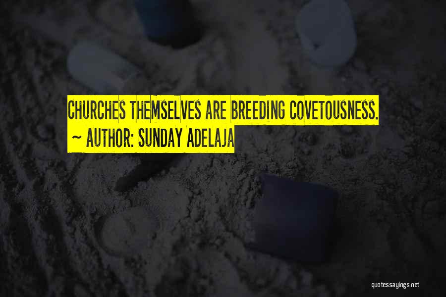 Sunday Adelaja Quotes: Churches Themselves Are Breeding Covetousness.