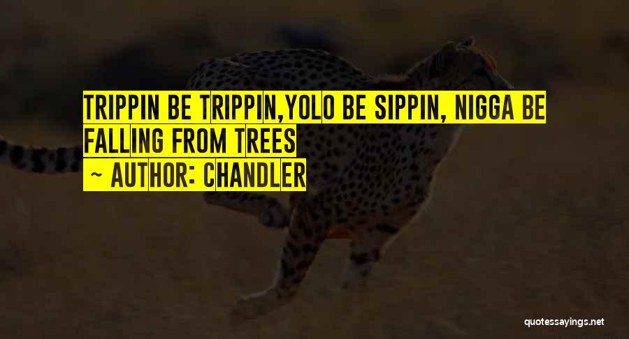 Chandler Quotes: Trippin Be Trippin,yolo Be Sippin, Nigga Be Falling From Trees