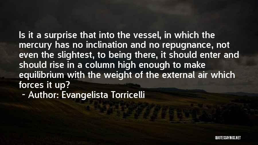 Evangelista Torricelli Quotes: Is It A Surprise That Into The Vessel, In Which The Mercury Has No Inclination And No Repugnance, Not Even