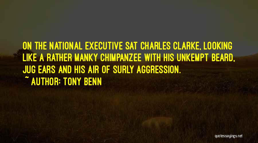 Tony Benn Quotes: On The National Executive Sat Charles Clarke, Looking Like A Rather Manky Chimpanzee With His Unkempt Beard, Jug Ears And