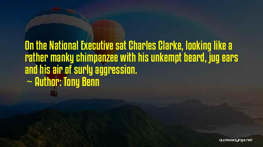 Tony Benn Quotes: On The National Executive Sat Charles Clarke, Looking Like A Rather Manky Chimpanzee With His Unkempt Beard, Jug Ears And