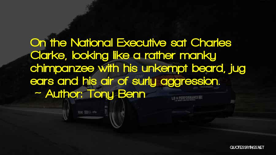 Tony Benn Quotes: On The National Executive Sat Charles Clarke, Looking Like A Rather Manky Chimpanzee With His Unkempt Beard, Jug Ears And