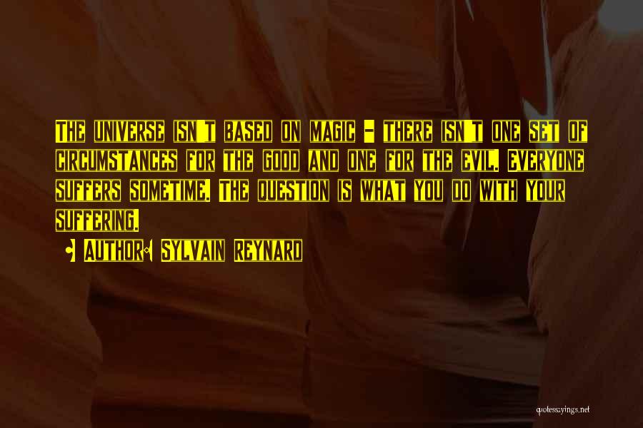 Sylvain Reynard Quotes: The Universe Isn't Based On Magic - There Isn't One Set Of Circumstances For The Good And One For The