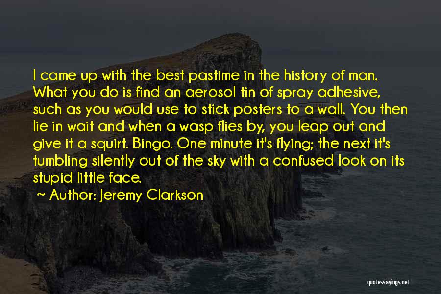 Jeremy Clarkson Quotes: I Came Up With The Best Pastime In The History Of Man. What You Do Is Find An Aerosol Tin