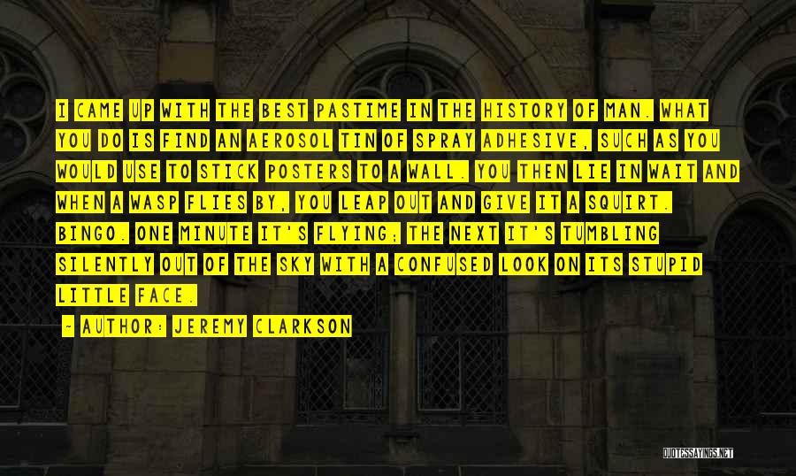 Jeremy Clarkson Quotes: I Came Up With The Best Pastime In The History Of Man. What You Do Is Find An Aerosol Tin