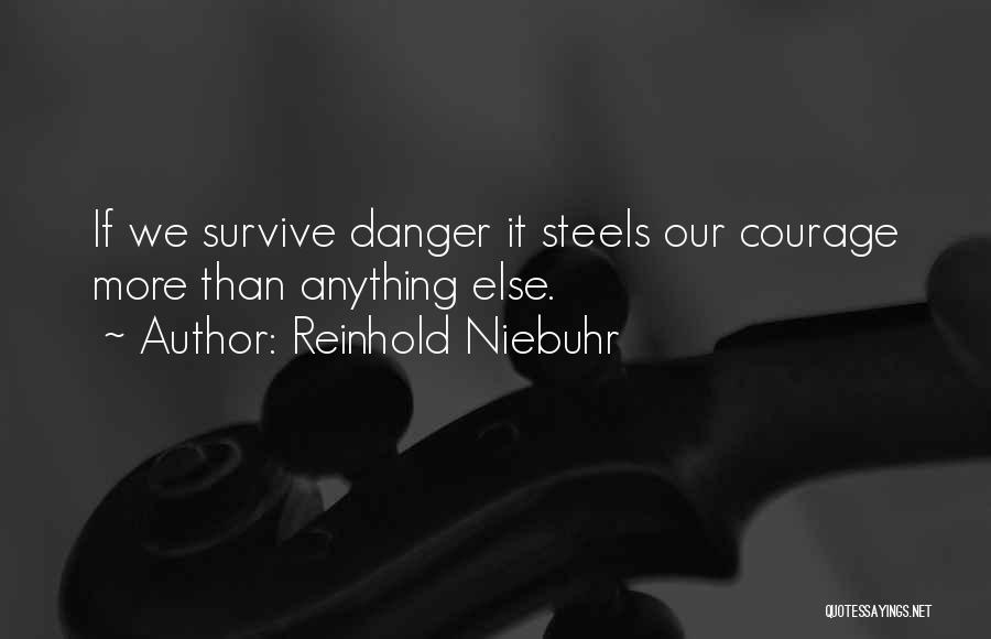 Reinhold Niebuhr Quotes: If We Survive Danger It Steels Our Courage More Than Anything Else.