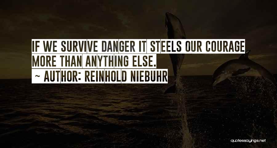 Reinhold Niebuhr Quotes: If We Survive Danger It Steels Our Courage More Than Anything Else.