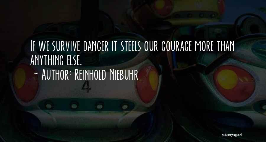 Reinhold Niebuhr Quotes: If We Survive Danger It Steels Our Courage More Than Anything Else.