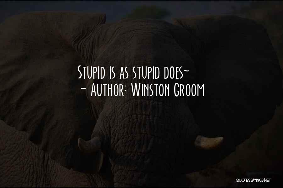 Winston Groom Quotes: Stupid Is As Stupid Does~