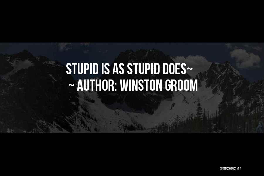 Winston Groom Quotes: Stupid Is As Stupid Does~