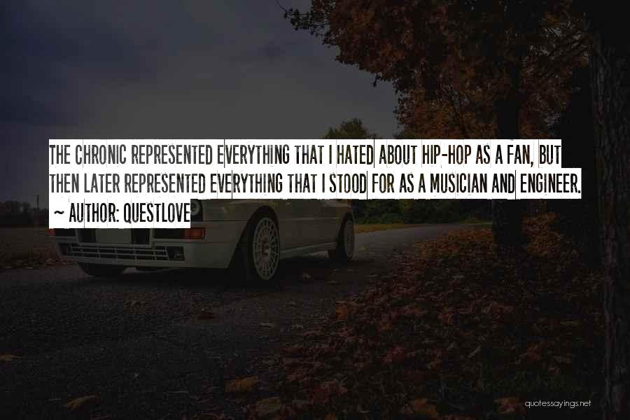 Questlove Quotes: The Chronic Represented Everything That I Hated About Hip-hop As A Fan, But Then Later Represented Everything That I Stood