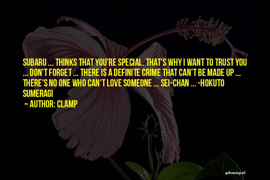 CLAMP Quotes: Subaru ... Thinks That You're Special. That's Why I Want To Trust You ... Don't Forget ... There Is A