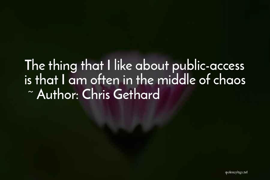 Chris Gethard Quotes: The Thing That I Like About Public-access Is That I Am Often In The Middle Of Chaos