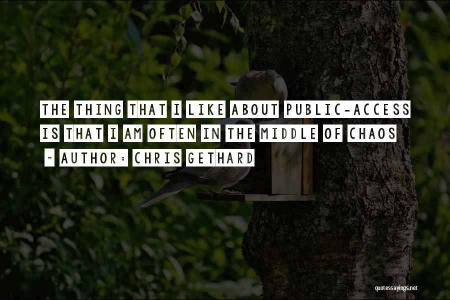 Chris Gethard Quotes: The Thing That I Like About Public-access Is That I Am Often In The Middle Of Chaos