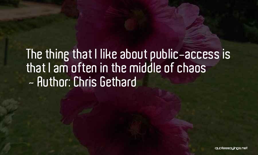 Chris Gethard Quotes: The Thing That I Like About Public-access Is That I Am Often In The Middle Of Chaos