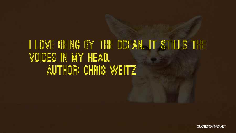 Chris Weitz Quotes: I Love Being By The Ocean. It Stills The Voices In My Head.