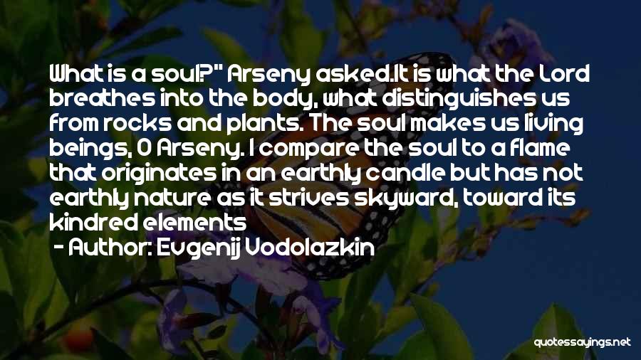 Evgenij Vodolazkin Quotes: What Is A Soul? Arseny Asked.it Is What The Lord Breathes Into The Body, What Distinguishes Us From Rocks And