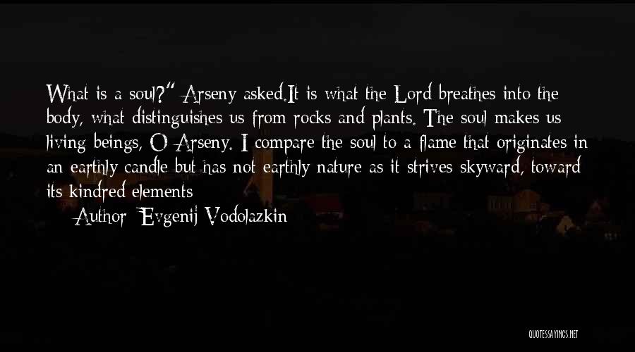 Evgenij Vodolazkin Quotes: What Is A Soul? Arseny Asked.it Is What The Lord Breathes Into The Body, What Distinguishes Us From Rocks And