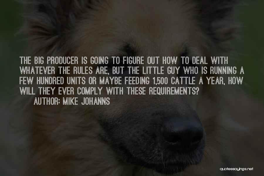 Mike Johanns Quotes: The Big Producer Is Going To Figure Out How To Deal With Whatever The Rules Are, But The Little Guy