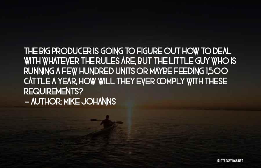 Mike Johanns Quotes: The Big Producer Is Going To Figure Out How To Deal With Whatever The Rules Are, But The Little Guy