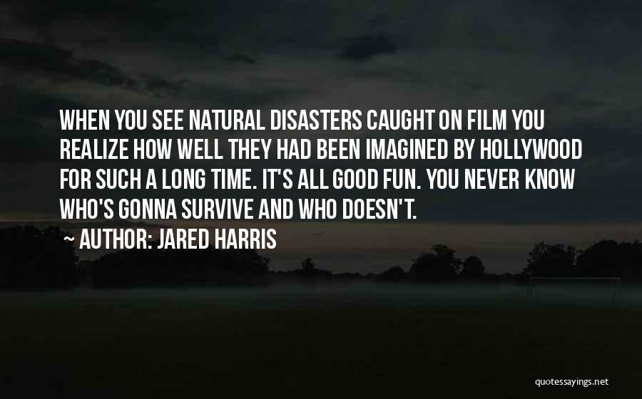 Jared Harris Quotes: When You See Natural Disasters Caught On Film You Realize How Well They Had Been Imagined By Hollywood For Such