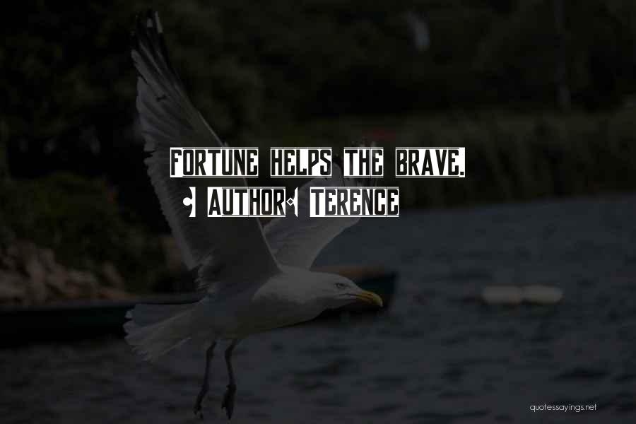 Terence Quotes: Fortune Helps The Brave.