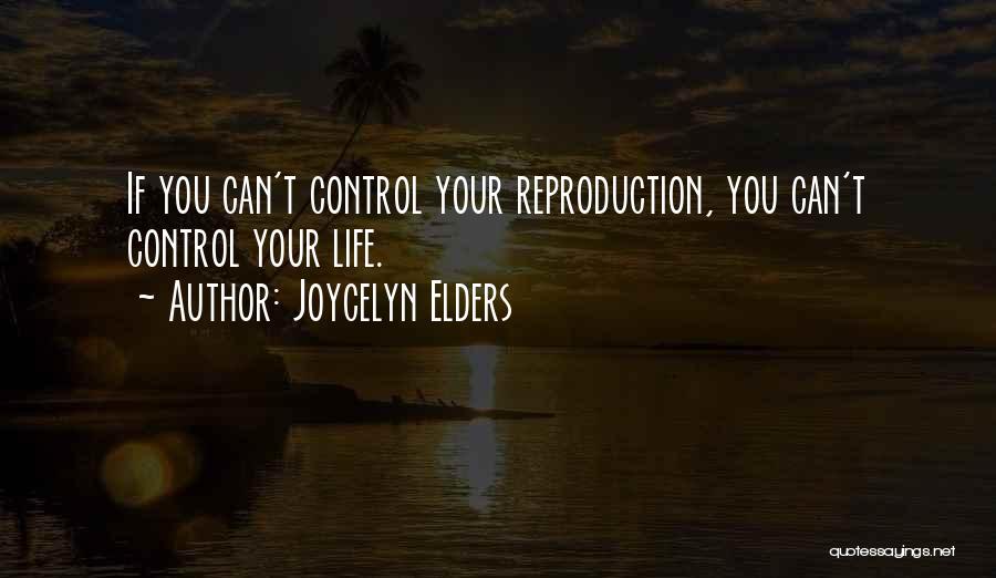 Joycelyn Elders Quotes: If You Can't Control Your Reproduction, You Can't Control Your Life.