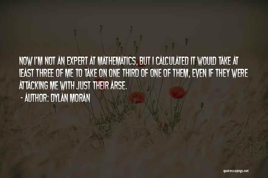 Dylan Moran Quotes: Now I'm Not An Expert At Mathematics, But I Calculated It Would Take At Least Three Of Me To Take