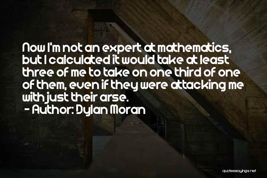 Dylan Moran Quotes: Now I'm Not An Expert At Mathematics, But I Calculated It Would Take At Least Three Of Me To Take