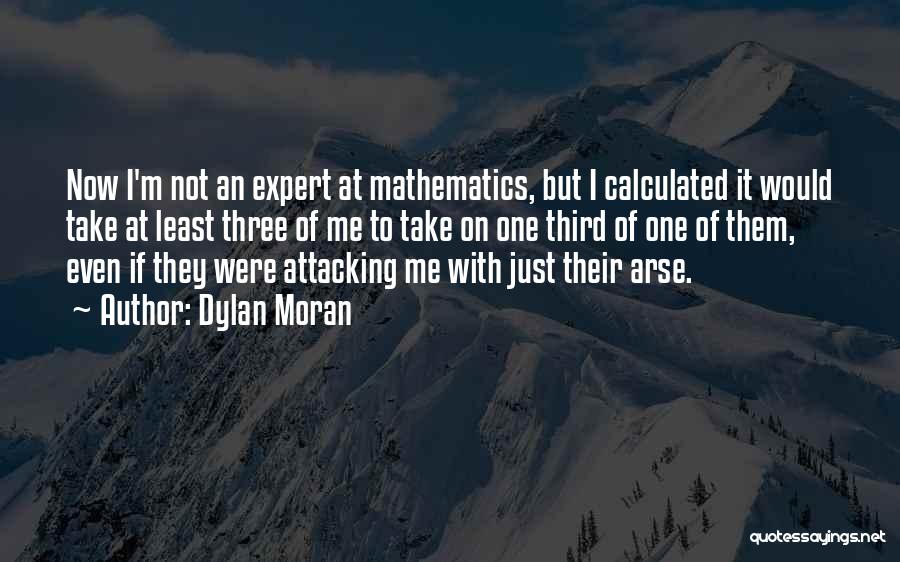 Dylan Moran Quotes: Now I'm Not An Expert At Mathematics, But I Calculated It Would Take At Least Three Of Me To Take