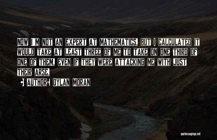 Dylan Moran Quotes: Now I'm Not An Expert At Mathematics, But I Calculated It Would Take At Least Three Of Me To Take