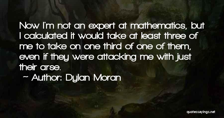 Dylan Moran Quotes: Now I'm Not An Expert At Mathematics, But I Calculated It Would Take At Least Three Of Me To Take