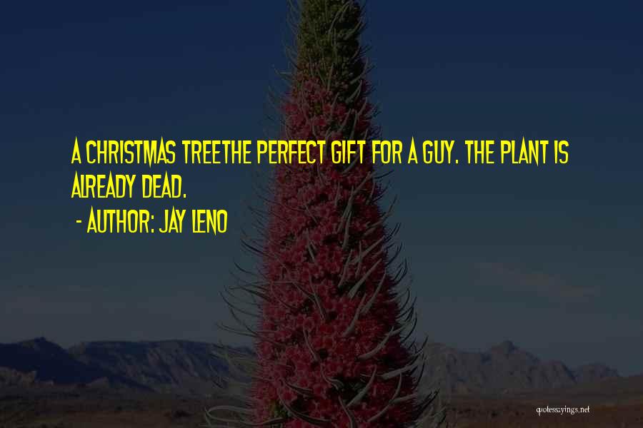 Jay Leno Quotes: A Christmas Treethe Perfect Gift For A Guy. The Plant Is Already Dead.