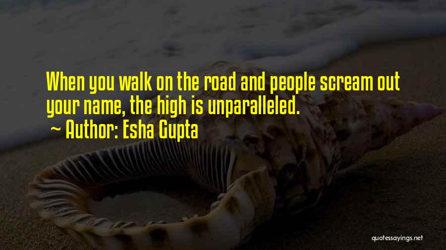 Esha Gupta Quotes: When You Walk On The Road And People Scream Out Your Name, The High Is Unparalleled.