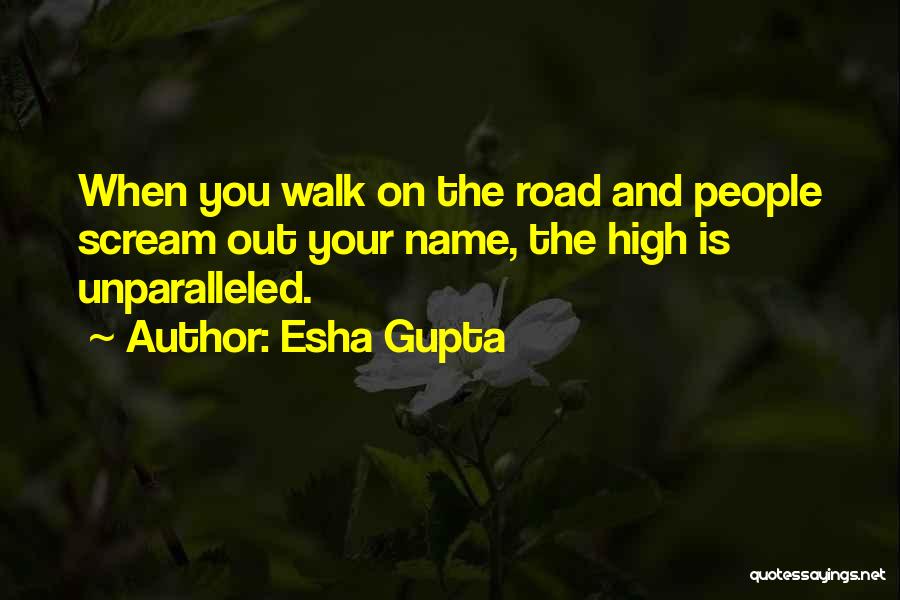 Esha Gupta Quotes: When You Walk On The Road And People Scream Out Your Name, The High Is Unparalleled.