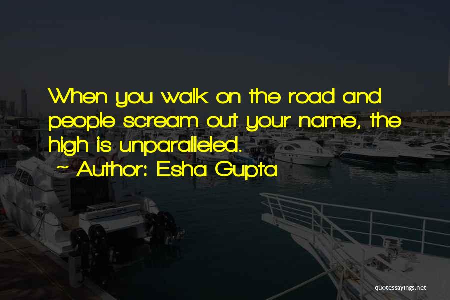 Esha Gupta Quotes: When You Walk On The Road And People Scream Out Your Name, The High Is Unparalleled.