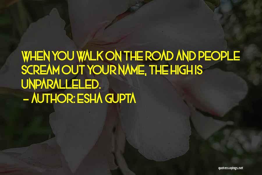 Esha Gupta Quotes: When You Walk On The Road And People Scream Out Your Name, The High Is Unparalleled.