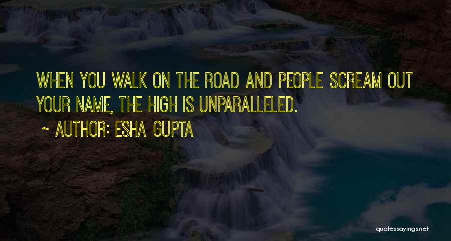 Esha Gupta Quotes: When You Walk On The Road And People Scream Out Your Name, The High Is Unparalleled.