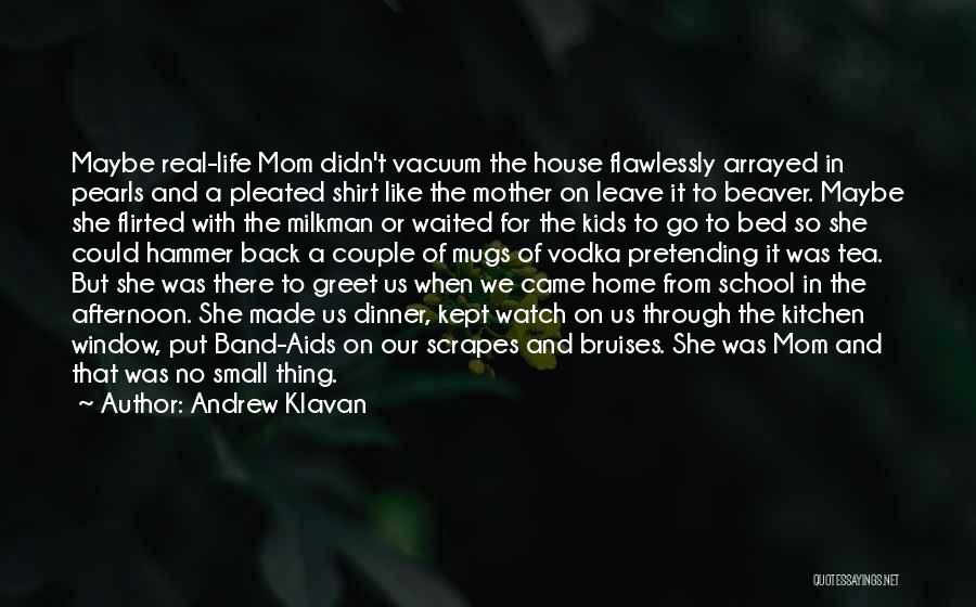 Andrew Klavan Quotes: Maybe Real-life Mom Didn't Vacuum The House Flawlessly Arrayed In Pearls And A Pleated Shirt Like The Mother On Leave