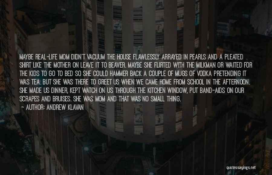 Andrew Klavan Quotes: Maybe Real-life Mom Didn't Vacuum The House Flawlessly Arrayed In Pearls And A Pleated Shirt Like The Mother On Leave