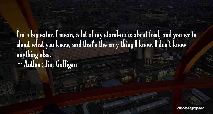 Jim Gaffigan Quotes: I'm A Big Eater. I Mean, A Lot Of My Stand-up Is About Food, And You Write About What You